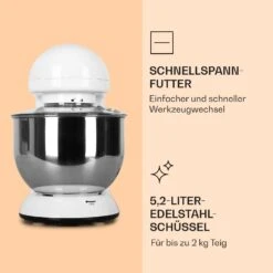 Bella Küchenmaschine 2000 W / 2,7 PS 5 Ltr Edelstahl BPA-frei -Einrichtungsgeschäft 10008233 de 0005 logo