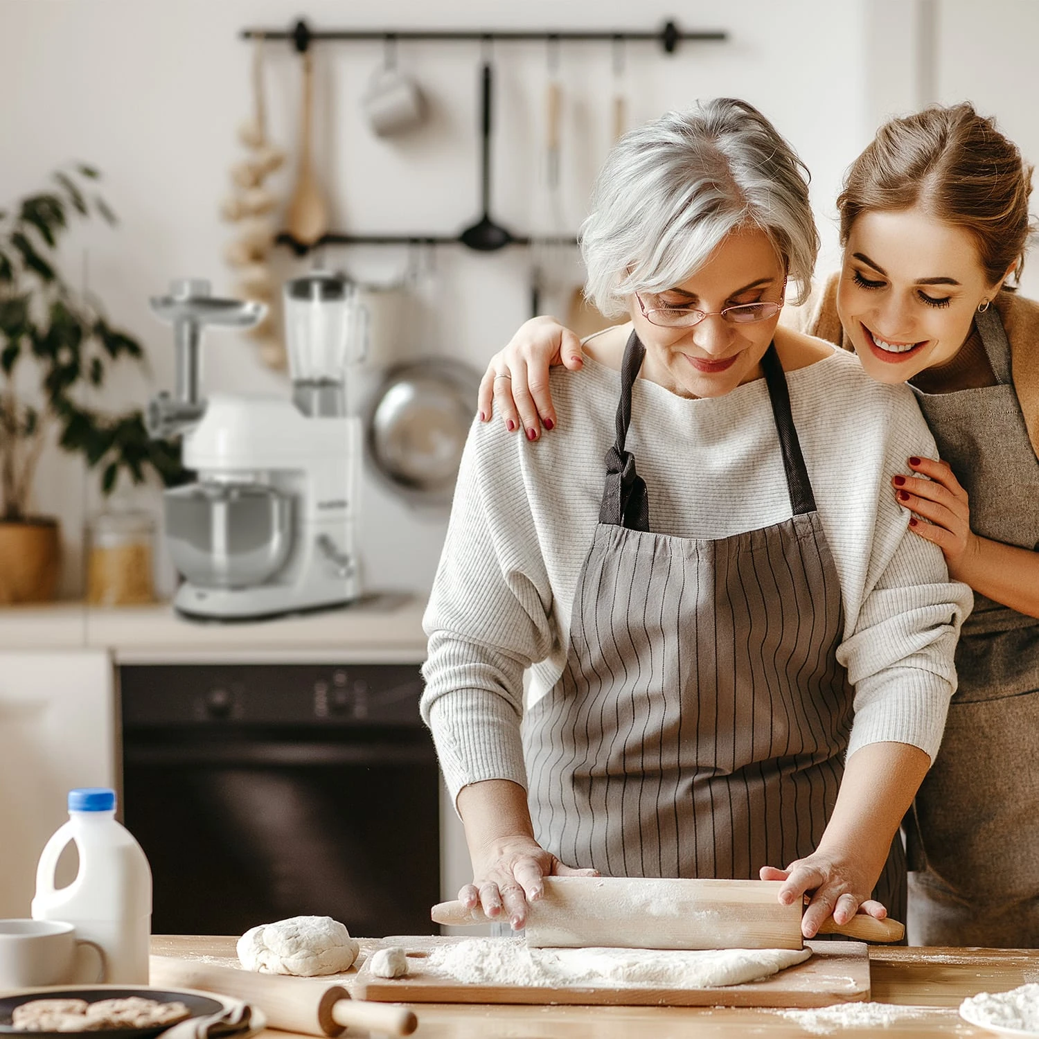 Lucia Küchenmaschine 3-in-1 2000 W / 2,7 PS 5 Ltr Edelstahl BPA-frei 2 Lucia Küchenmaschine 3-in-1 2000 W / 2,7 PS 5 Ltr Edelstahl BPA-frei – Bild 2