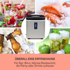 Mr. Black-Frost Eismaschine 150W Edelstahl Schwarz 15kg -Einrichtungsgeschäft 10020109 de 0003 usp
