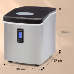Mr. Black-Frost Eismaschine 150W Edelstahl Schwarz 15kg -Einrichtungsgeschäft 10020109 yy 0011 dimensions