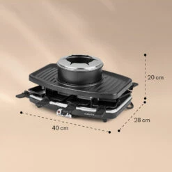 Entrecote 2-in-1 Raclettegrill & Fondue Naturstein 1100W 8 Personen -Einrichtungsgeschäft 10022268 yy 0006 logo