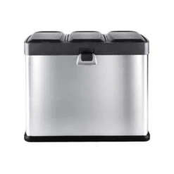 Ökosystem Edelstahl-Tretabfalleimer 45 Liter Recycling -Einrichtungsgeschäft 10024130 yy 0003 logo Klarstein oekosystem Muelleimer 3er