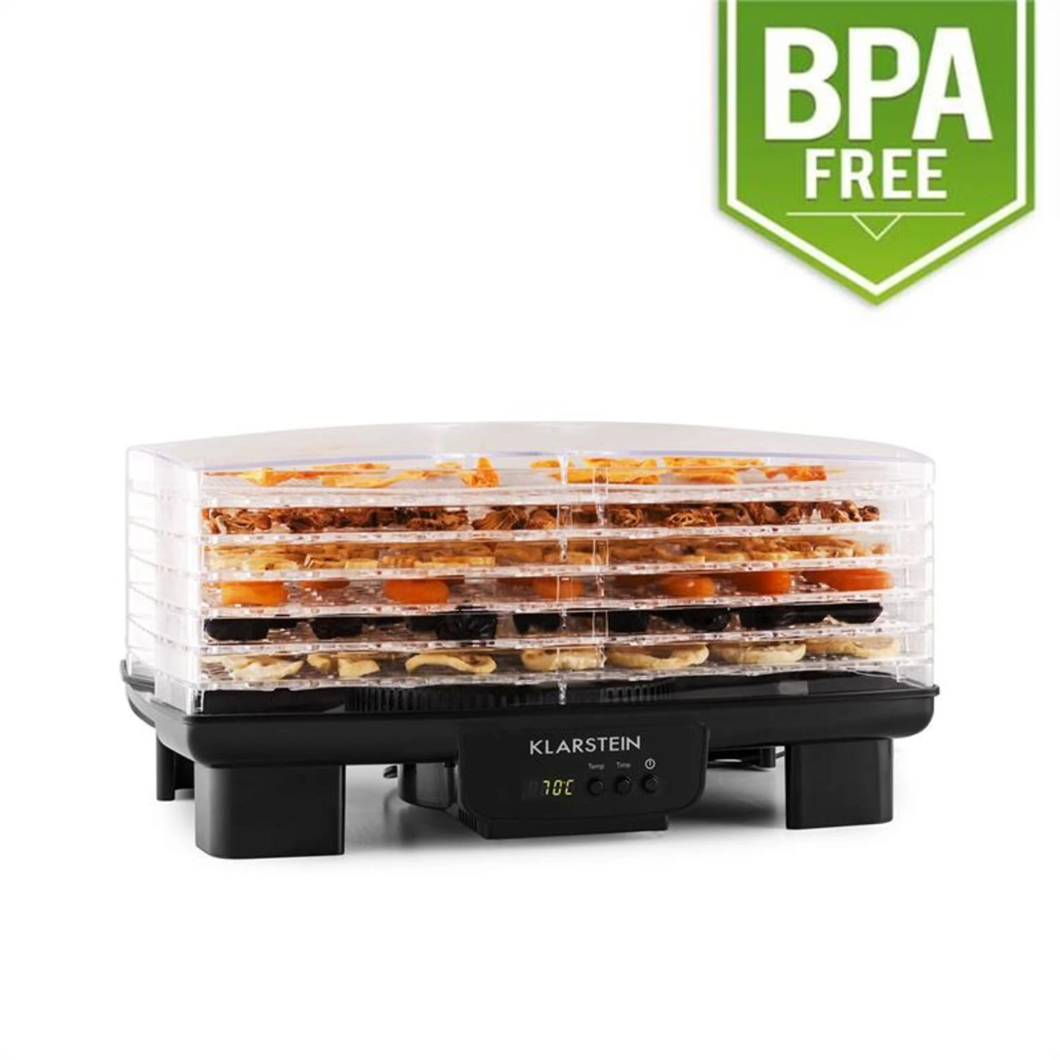 Bananarama Dörrautomat Schwarz 550W Trockner Dehydrator 6 Etagen 1 Bananarama Dörrautomat Schwarz 550W Trockner Dehydrator 6 Etagen