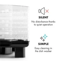 Bananarama Dörrautomat Schwarz 550W Trockner Dehydrator 6 Etagen 14 Bananarama Dörrautomat Schwarz 550W Trockner Dehydrator 6 Etagen -Einrichtungsgeschäft 10027831 yy 0006 logo Klarstein Bananarama Doerrautomat schwarz reedit