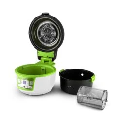 VitAir Turbo Heißluftfritteuse Grün-weiß 1400W Grillen Backen 9l -Einrichtungsgeschäft 10028288 yy 0008 titel zubehoer 07 Klarstein VitAir Heissluftfritteuse gruen weiss