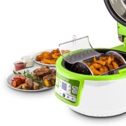 VitAir Turbo Heißluftfritteuse Grün-weiß 1400W Grillen Backen 9l -Einrichtungsgeschäft 10028288 yy 0010 ambient klarstein vitair heissluft frieteuse