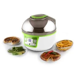 VitAir Turbo Heißluftfritteuse Grün-weiß 1400W Grillen Backen 9l -Einrichtungsgeschäft 10028288 yy 0011 ambient klarstein vitair heissluft frieteuse