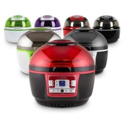 VitAir Turbo Heißluftfritteuse Rot-schwarz 1400W Grillen Backen 9l -Einrichtungsgeschäft 10028289 yy 0011 variant