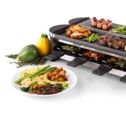 Tenderloin 50/50 Raclette-Grill 1200W 8 Personen Naturstein & Grill -Einrichtungsgeschäft 10028578 yy 0006 logo 06 Klarstein Tenderloin Raclette Grill