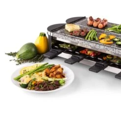 Tenderloin 100 Raclette-Grill 1200 W (2x600W) 8 Personen 2x Naturstein -Einrichtungsgeschäft 10028579 yy 0006 logo 06 Klarstein Tenderloin Raclette Grill