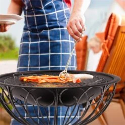 Tulip Feuerschale Ø75cmGrill Feuerstelle Funkenschutz Stahl Brüniert 17 Tulip Feuerschale Ø75cmGrill Feuerstelle Funkenschutz Stahl Brüniert -Einrichtungsgeschäft 10028582 yy 0009 ambient 09 Blumfeldt Tulip Feuerschale 75cm Grill