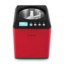 Vanilla Sky Eiscreme-Maschine Kompressor 2l 180W Edelstahl Rot -Einrichtungsgeschäft 10028874 yy 0005 front Klarstein Vanilla Sky Eismaschine