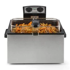 QuickPro XXL 3000 Fritteuse 5l 1,5kg 3000W Timer Edelstahl -Einrichtungsgeschäft 10029073 yy 0004 ambient Klarstein QuickPro XXL 3000 Fritteuse