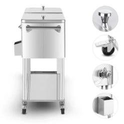 Springbreak 2000 Getränkewagen Terrassenkühlwagen 80l Edelstahl -Einrichtungsgeschäft 10029647 yy 0003 logo