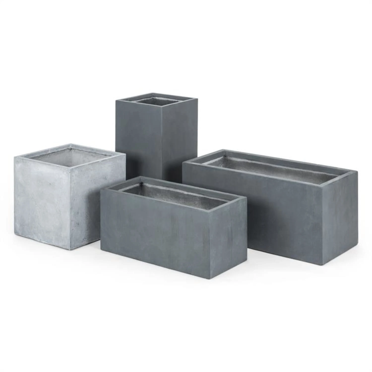 Solidflor Pflanzkübel Pflanzgefäß 79,5x38x38 Cm Fiberton Anthrazit 4 Solidflor Pflanzkübel Pflanzgefäß 79,5x38x38 Cm Fiberton Anthrazit – Bild 4