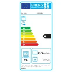 Vilhelmine Backofen 55 L Einbau Energieeffizienzklasse A Schwarz -Einrichtungsgeschäft 10030225 energy label