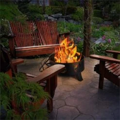 Versailles Feuerschale Ø 60 Cm Stahl Schwarz -Einrichtungsgeschäft 10030244 yy 0004 ambient Blumfeldt Versailles Feuerschale 60 cm Stahl reedit