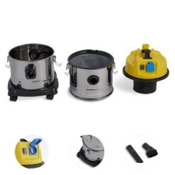 Reinraum 3-in-1 Nass-/Trockensauger Aschesauger 1800W 30l Edelstahl -Einrichtungsgeschäft 10030310 yy 0003 detail Klarstein vacuum cleaner 30L