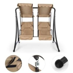 Skywalker Hollywoodschaukel Gartenschaukel 180 Cm 2 Sitze Sonnendach 9 Skywalker Hollywoodschaukel Gartenschaukel 180 Cm 2 Sitze Sonnendach -Einrichtungsgeschäft 10030567 yy 0003 detail Blumfeldt Skywalker Hollywoodschaukel