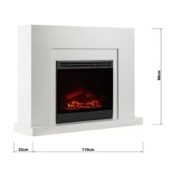 Blanca Elektrischer Kamin LED-Flammensimulation 750/1500 W 5000 BTU -Einrichtungsgeschäft 10030847 yy 0002 titel Klarstein Blanca Elektrischer Kamin 1000 2000W