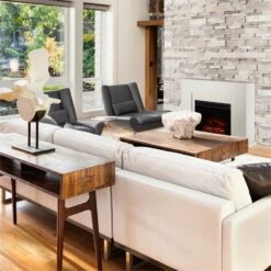 Blanca Elektrischer Kamin LED-Flammensimulation 750/1500 W 5000 BTU -Einrichtungsgeschäft 10030847 yy 0003 ambient Klarstein Blanca Elektrischer Kamin 1000 2000W