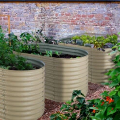 High Grow Hochbeet Gartenbeet 1,6m Zink-Alu-Beschichtung Beige -Einrichtungsgeschäft 10031114 uk 0003 logo