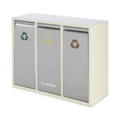 Ordnungshüter 3 Mülleimer Mülltrenner 45L (3 X 15 L) Cremebeige 9 Ordnungshüter 3 Mülleimer Mülltrenner 45L (3 X 15 L) Cremebeige -Einrichtungsgeschäft 10031320 yy 0006 front Klarstein Ordnungshueter 3 Muelleimer cremebeige