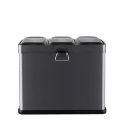 Ökosystem Mülleimer Treteimer Mülltrenner 45L (3x15 L) Schwarz 6 Ökosystem Mülleimer Treteimer Mülltrenner 45L (3x15 L) Schwarz -Einrichtungsgeschäft 10031327 yy 0003 titel back Klarstein oekosystem Muelleimer Muelltrenner schwarz