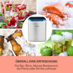 On-The-Rocks Eismaschine LED | 12kg Je 24h | 2.1l | Edelstahl Schwarz -Einrichtungsgeschäft 10031372 de 0003 usp