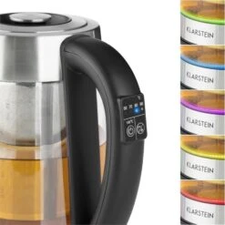 Ostfriese Wasserkocher 2-in-1 Teekocher 1,7L 2200W LED Edelstahl Glas -Einrichtungsgeschäft 10031479 yy 0004 detail Klarstein Ostfriese Wasserkocher Edelstahl Glas