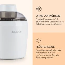 Schneeflöckchen Eiscremebereiter Thermoelektrisch 700ml Leise Weiß 9 Schneeflöckchen Eiscremebereiter Thermoelektrisch 700ml Leise Weiß -Einrichtungsgeschäft 10031663 de 0003 logo