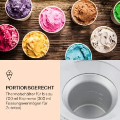 Schneeflöckchen Eiscremebereiter Thermoelektrisch 700ml Leise Weiß 11 Schneeflöckchen Eiscremebereiter Thermoelektrisch 700ml Leise Weiß -Einrichtungsgeschäft 10031663 de 0005 logo