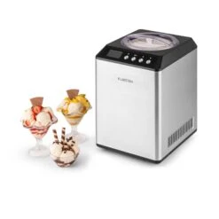 Vanilly Sky Family Eiscremebereiter Frozen Yoghurt 250W 2,5l Silber -Einrichtungsgeschäft 10031846 yy 0009 titel Klarstein Vanilly Sky Family Eiscremebereiter silber