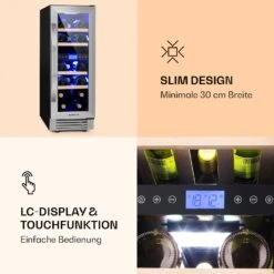 Vinovilla 17 Built-In Duo Weinkühlschrank 2 Zonen 53l 17 Fl. Glastür -Einrichtungsgeschäft 10032030 de 0005 logo