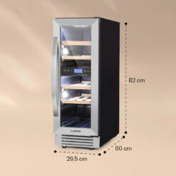 Vinovilla 17 Built-In Duo Weinkühlschrank 2 Zonen 53l 17 Fl. Glastür -Einrichtungsgeschäft 10032030 yy 0007 logo