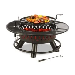 Rosario 3-in-1-Feuerschale Ø120cm | 70cm Grill | Tischplatte Stahl 10 Rosario 3-in-1-Feuerschale Ø120cm | 70cm Grill | Tischplatte Stahl -Einrichtungsgeschäft 10032141 yy 0003 detail Blumfeldt Rosario 3in1 Feuerschale