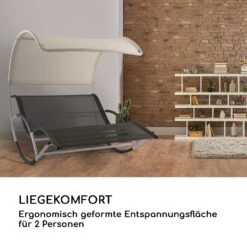 The Big Easy Schwingliege Silber, Wetterfest 350 Kg Max. UV- Schutz -Einrichtungsgeschäft 10032241 de 0005 logo