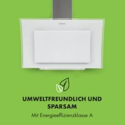 Sabia 90 Dunstabzugshaube 90cm 600m³/h LEDs 3 Leistungsstufen Weiß -Einrichtungsgeschäft 10032294 de 0004 logo