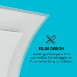 Sabia 90 Dunstabzugshaube 90cm 600m³/h LEDs 3 Leistungsstufen Weiß -Einrichtungsgeschäft 10032294 de 0010 logo