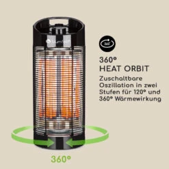 Heat Guru 360 Standheizstrahler 1200/600W 2 Stufen IPX4 Oszillation -Einrichtungsgeschäft 10032458 de 0004 logo