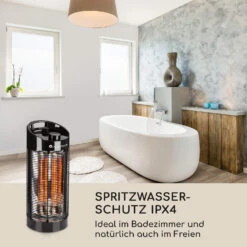 Heat Guru 360 Standheizstrahler 1200/600W 2 Stufen IPX4 Oszillation -Einrichtungsgeschäft 10032458 de 0007 logo