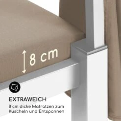 Senator Lounge Gartenliege 188x208x205cm Sonnendach Polyester Stahl -Einrichtungsgeschäft 10032569 de 0008 logo