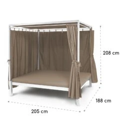 Senator Lounge Gartenliege 188x208x205cm Sonnendach Polyester Stahl -Einrichtungsgeschäft 10032569 yy 0009 logo