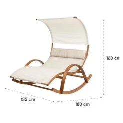 Mauritius Schwingliege Mit Dach ComfortMesh 180kg Max.wetterfest Creme -Einrichtungsgeschäft 10032587 yy 0009 logo Blumfeldt Mauritius Schwingliege mit Dach creme