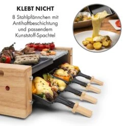 Chateaubriand Nuovo Raclette 1200W Aluminium / Stein 8 Personen Holz -Einrichtungsgeschäft 10032729 de 0004 logo