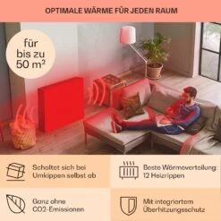 Thermaxx 2500 Ölradiator 2500W 5-35° C 24h-Timer Weiß/schwarz -Einrichtungsgeschäft 10032775 de 0005 usp