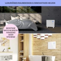 Norderney Konvektions-Heizgerät Thermostat Timer 1000W 20m² Weiß -Einrichtungsgeschäft 10032788 de 0007 usp