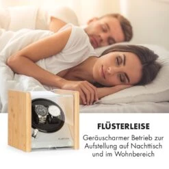 Hanoi 2 Uhrenbeweger, 2 Uhren, 3 Geschwindigkeiten, 4 Modi, Bambus -Einrichtungsgeschäft 10032797 de 0006 logo