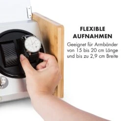 Hanoi 2 Uhrenbeweger, 2 Uhren, 3 Geschwindigkeiten, 4 Modi, Bambus -Einrichtungsgeschäft 10032797 de 0007 logo