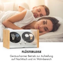 Hanoi 4 Uhrenbeweger, 4 Uhren, 3 Geschwindigkeiten, 4 Modi, Bambus -Einrichtungsgeschäft 10032798 de 0006 logo